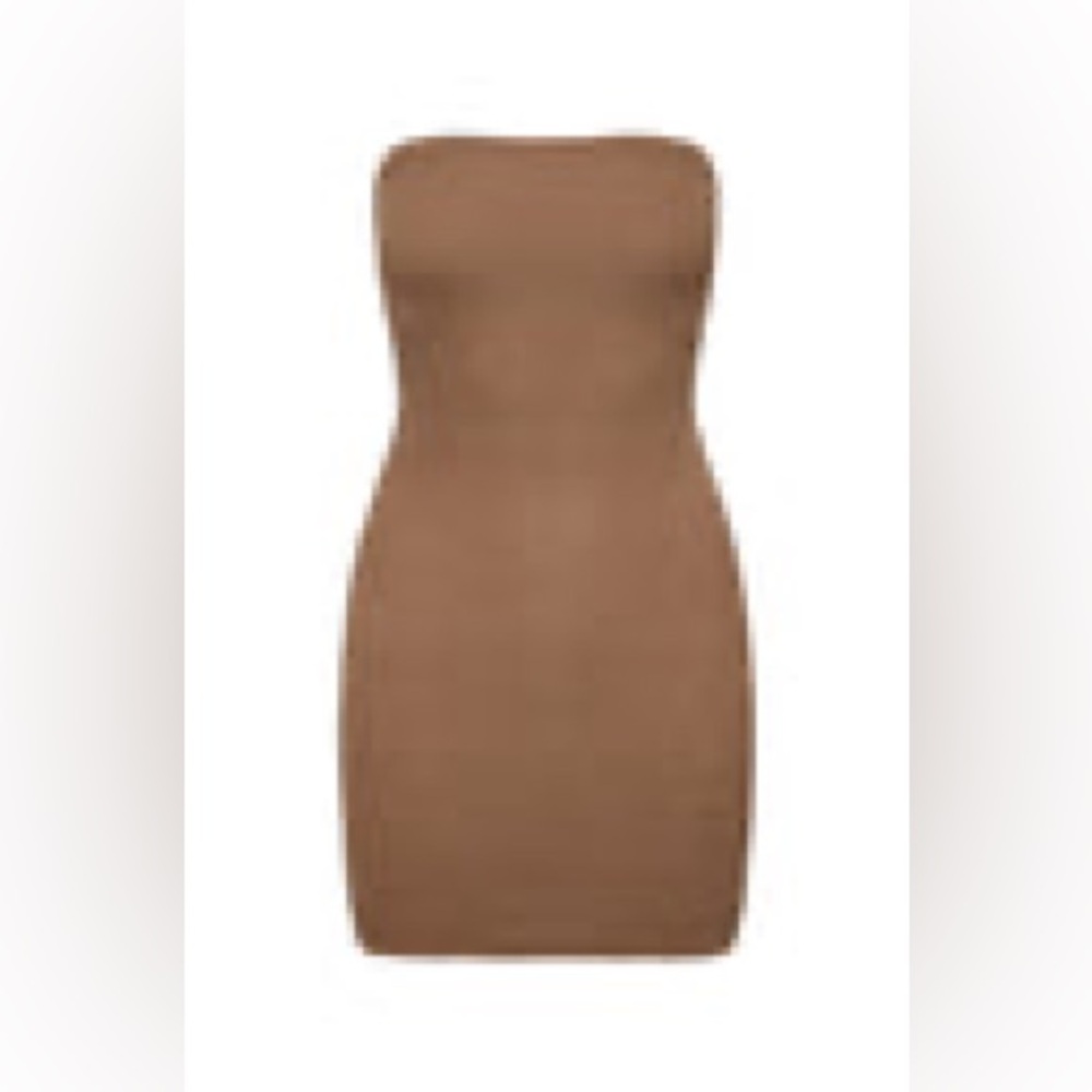 Monday Swimwear Tan Strapless Coverup